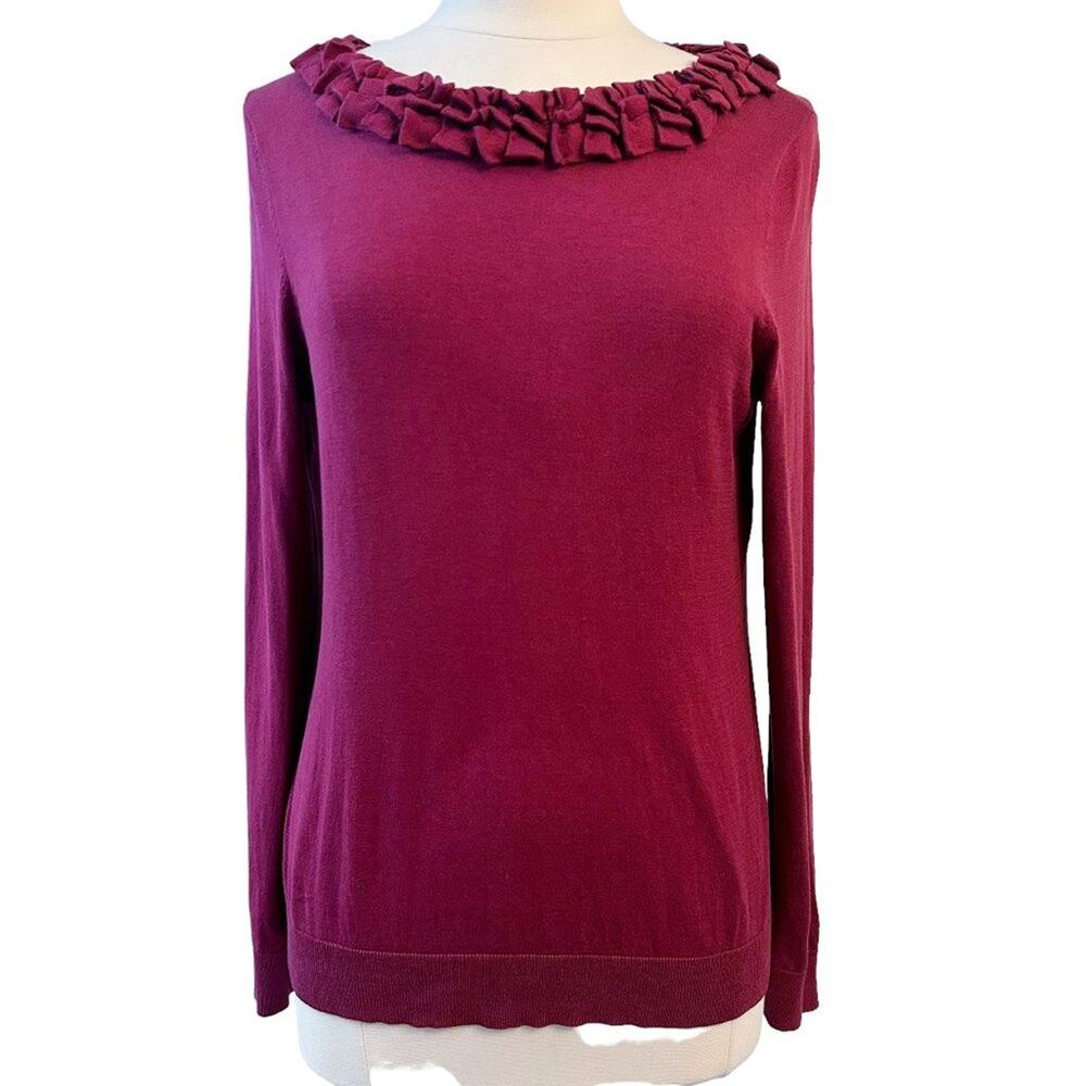 TALBOTS silk blend pullover sweater LP